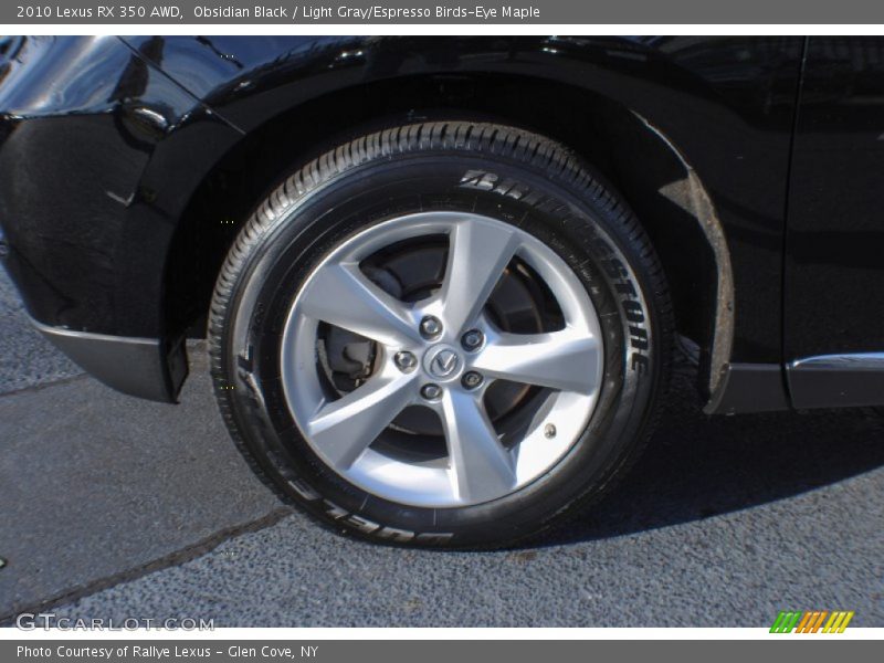 Obsidian Black / Light Gray/Espresso Birds-Eye Maple 2010 Lexus RX 350 AWD