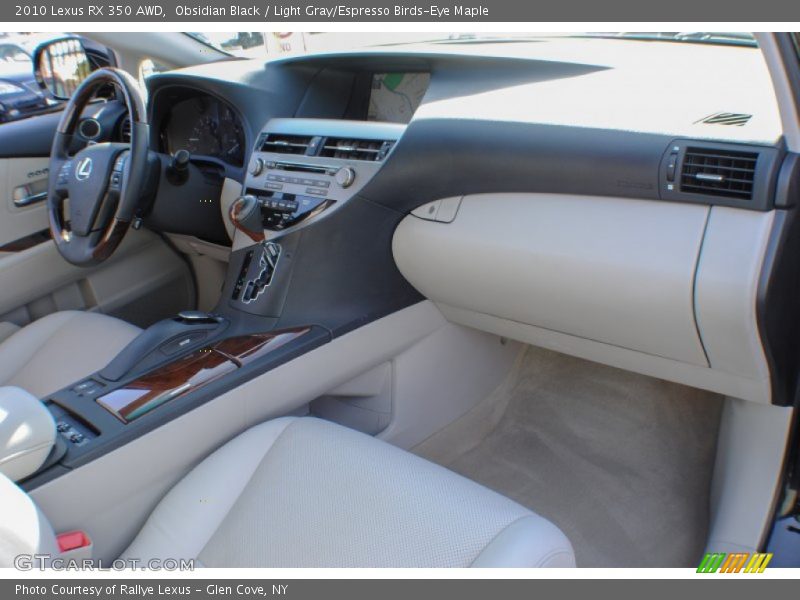 Obsidian Black / Light Gray/Espresso Birds-Eye Maple 2010 Lexus RX 350 AWD