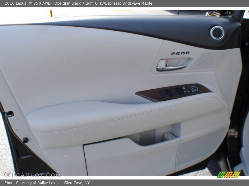 Obsidian Black / Light Gray/Espresso Birds-Eye Maple 2010 Lexus RX 350 AWD
