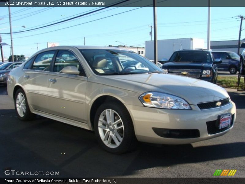 Gold Mist Metallic / Neutral 2012 Chevrolet Impala LTZ