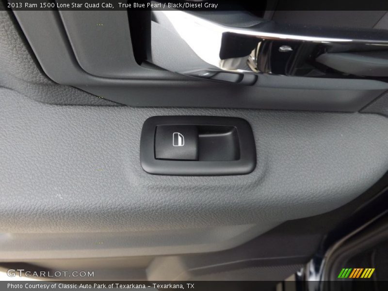 True Blue Pearl / Black/Diesel Gray 2013 Ram 1500 Lone Star Quad Cab