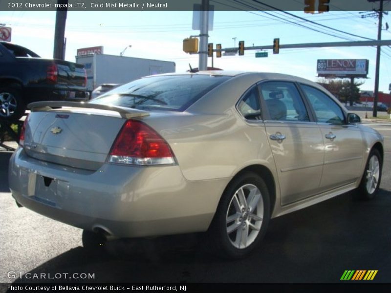 Gold Mist Metallic / Neutral 2012 Chevrolet Impala LTZ