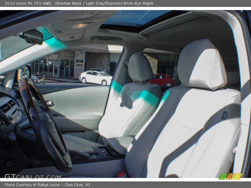 Obsidian Black / Light Gray/Espresso Birds-Eye Maple 2010 Lexus RX 350 AWD