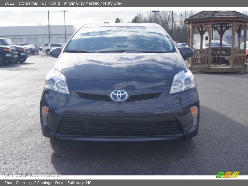 Winter Gray Metallic / Misty Gray 2013 Toyota Prius Two Hybrid