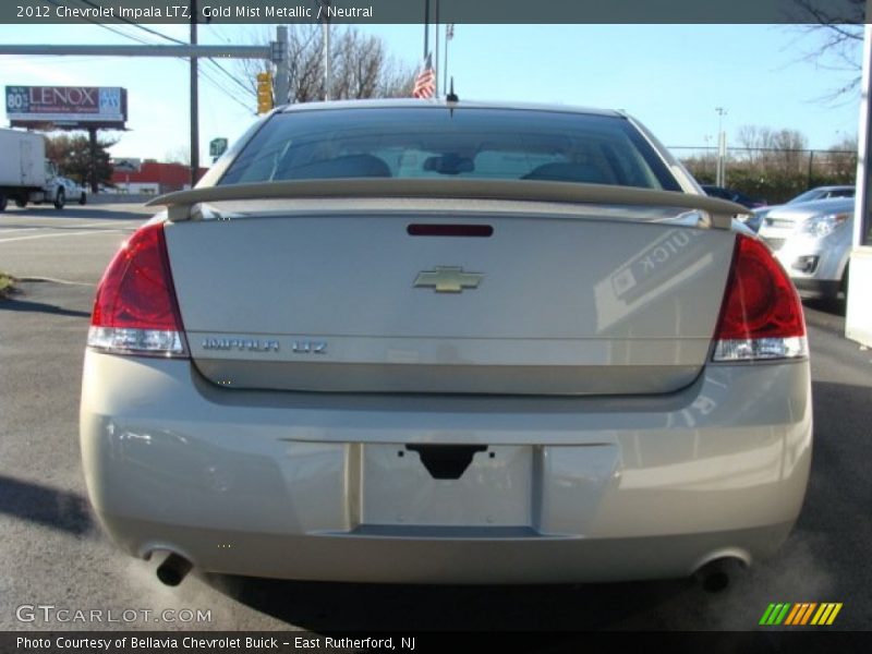 Gold Mist Metallic / Neutral 2012 Chevrolet Impala LTZ