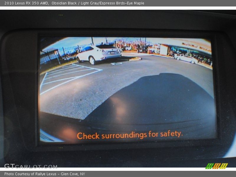 Obsidian Black / Light Gray/Espresso Birds-Eye Maple 2010 Lexus RX 350 AWD