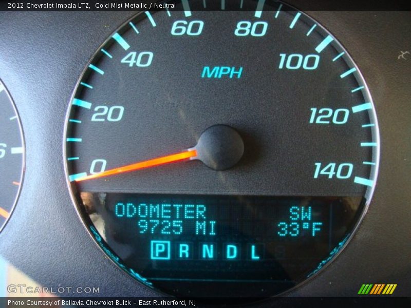 Gold Mist Metallic / Neutral 2012 Chevrolet Impala LTZ