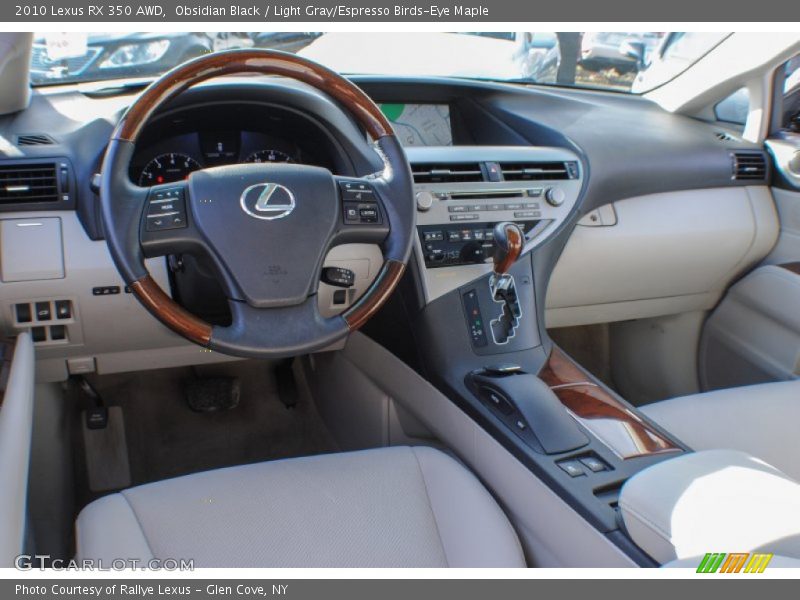 Obsidian Black / Light Gray/Espresso Birds-Eye Maple 2010 Lexus RX 350 AWD