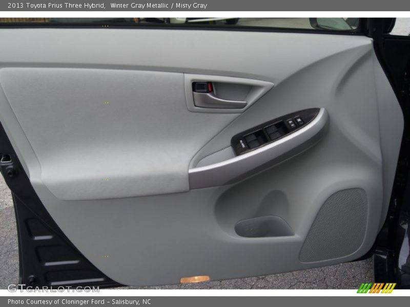 Winter Gray Metallic / Misty Gray 2013 Toyota Prius Three Hybrid