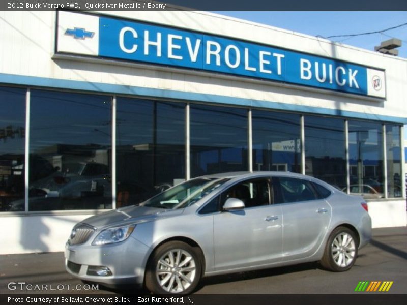 Quicksilver Metallic / Ebony 2012 Buick Verano FWD
