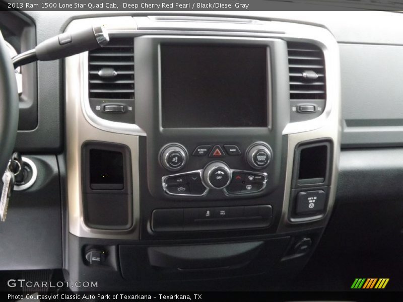 Deep Cherry Red Pearl / Black/Diesel Gray 2013 Ram 1500 Lone Star Quad Cab