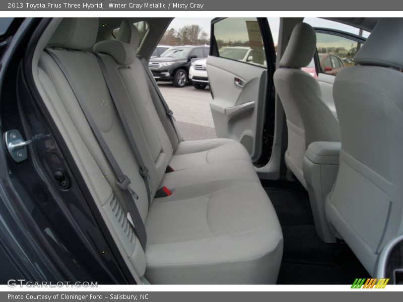 Winter Gray Metallic / Misty Gray 2013 Toyota Prius Three Hybrid