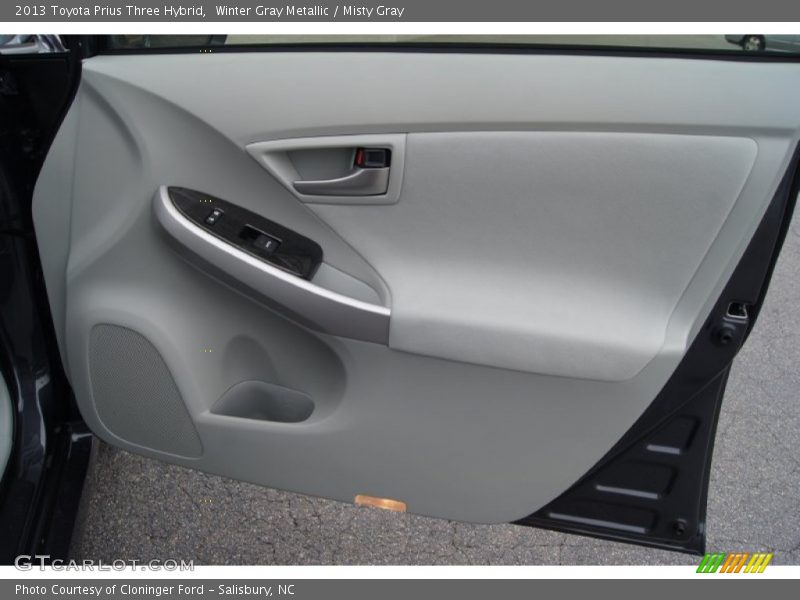 Winter Gray Metallic / Misty Gray 2013 Toyota Prius Three Hybrid