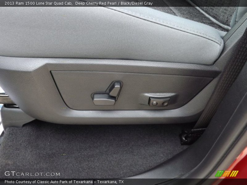 Deep Cherry Red Pearl / Black/Diesel Gray 2013 Ram 1500 Lone Star Quad Cab