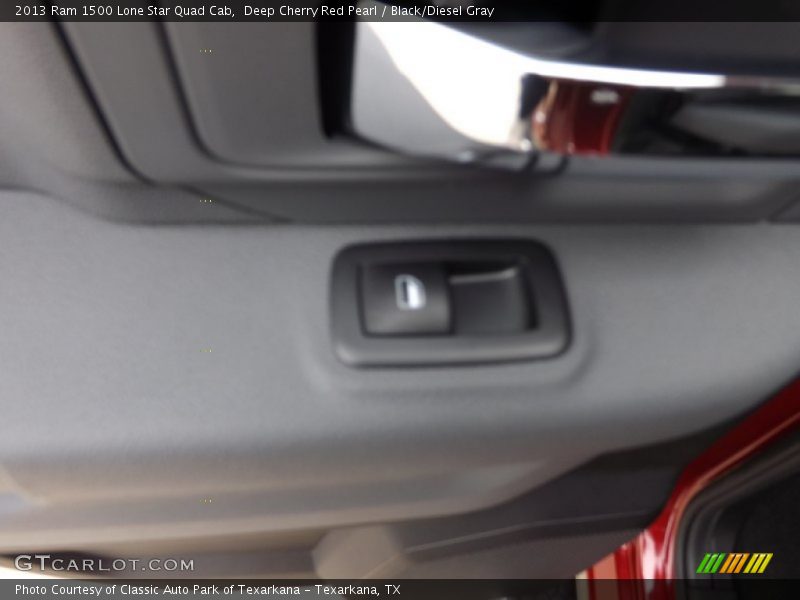 Deep Cherry Red Pearl / Black/Diesel Gray 2013 Ram 1500 Lone Star Quad Cab