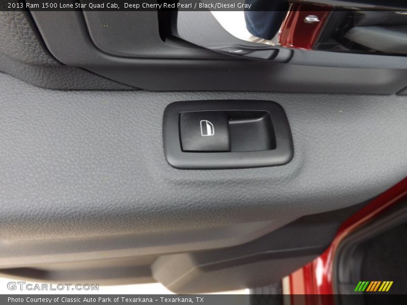 Deep Cherry Red Pearl / Black/Diesel Gray 2013 Ram 1500 Lone Star Quad Cab