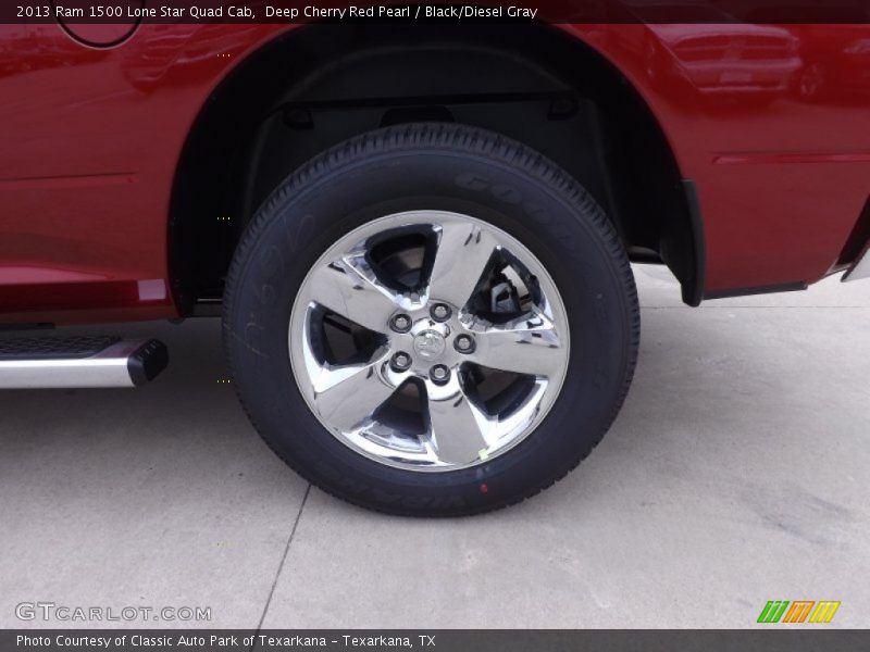 Deep Cherry Red Pearl / Black/Diesel Gray 2013 Ram 1500 Lone Star Quad Cab