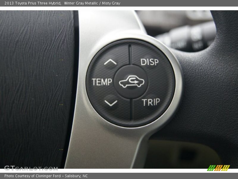 Winter Gray Metallic / Misty Gray 2013 Toyota Prius Three Hybrid