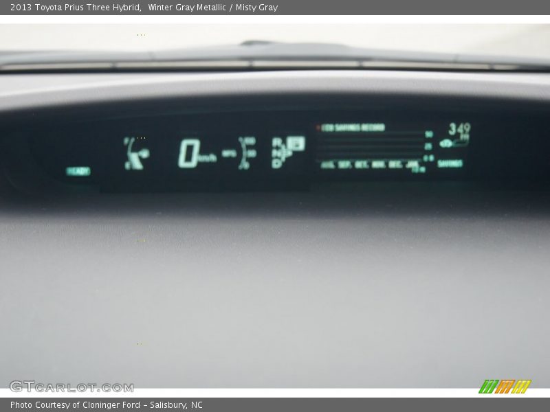 Winter Gray Metallic / Misty Gray 2013 Toyota Prius Three Hybrid