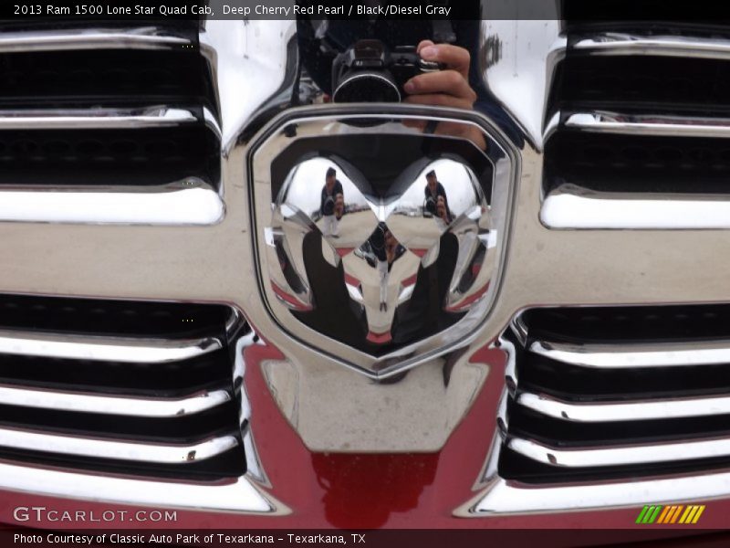 Deep Cherry Red Pearl / Black/Diesel Gray 2013 Ram 1500 Lone Star Quad Cab