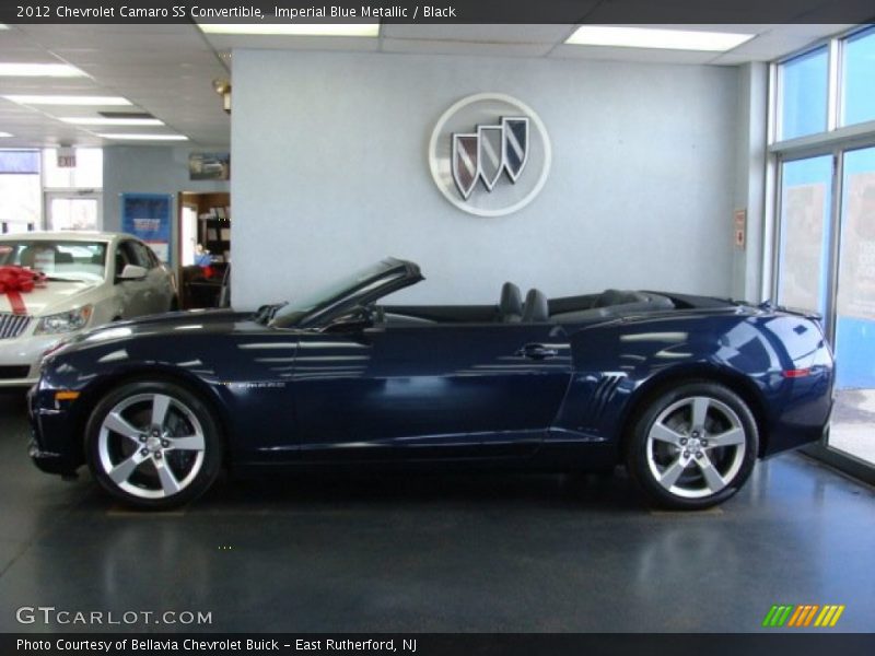 Imperial Blue Metallic / Black 2012 Chevrolet Camaro SS Convertible