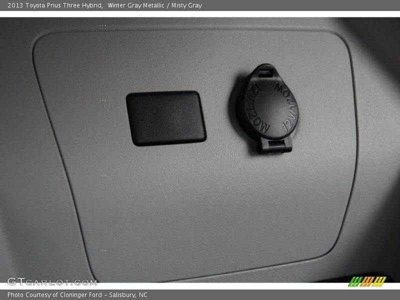 Winter Gray Metallic / Misty Gray 2013 Toyota Prius Three Hybrid