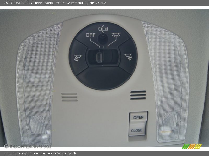 Winter Gray Metallic / Misty Gray 2013 Toyota Prius Three Hybrid