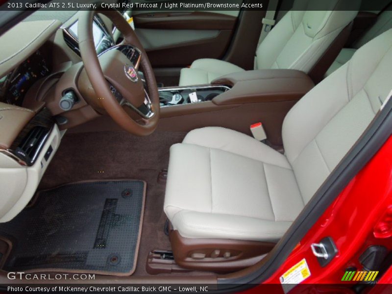 2013 ATS 2.5L Luxury Light Platinum/Brownstone Accents Interior