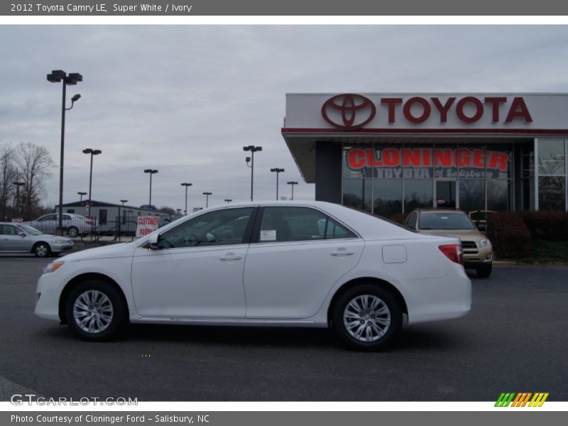 Super White / Ivory 2012 Toyota Camry LE