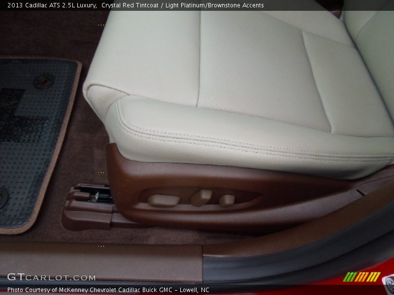 Crystal Red Tintcoat / Light Platinum/Brownstone Accents 2013 Cadillac ATS 2.5L Luxury