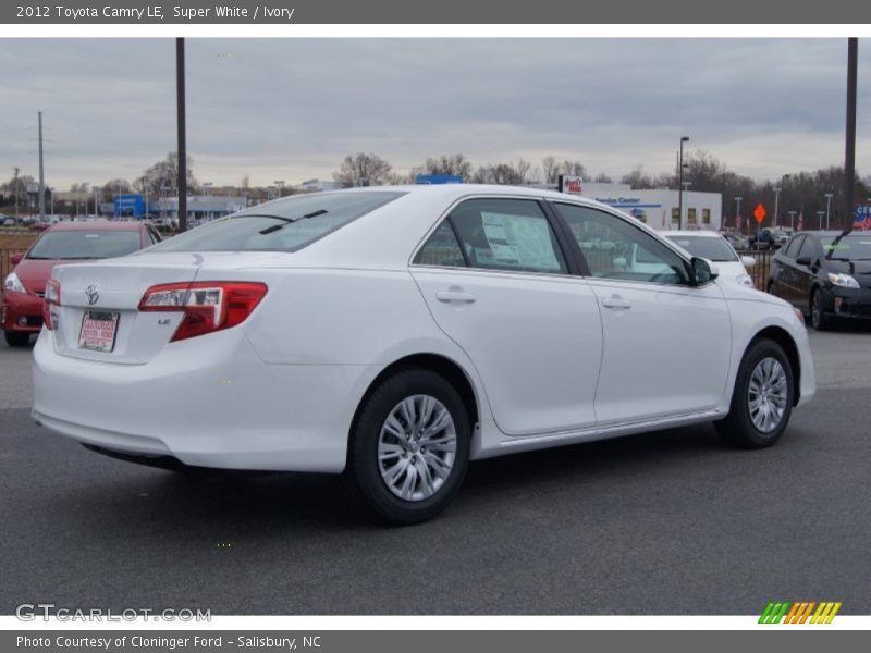 Super White / Ivory 2012 Toyota Camry LE