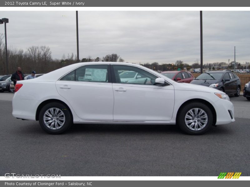 Super White / Ivory 2012 Toyota Camry LE