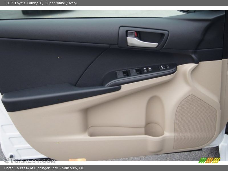 Super White / Ivory 2012 Toyota Camry LE