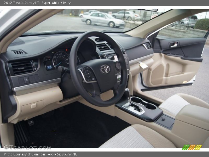 Super White / Ivory 2012 Toyota Camry LE