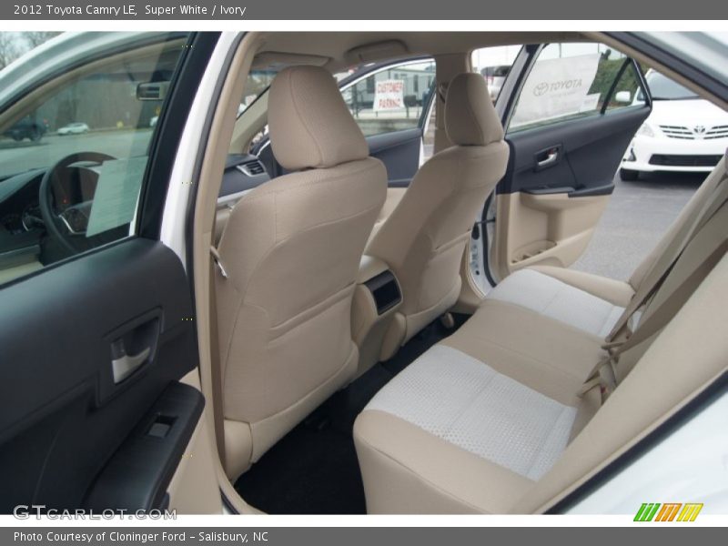 Super White / Ivory 2012 Toyota Camry LE