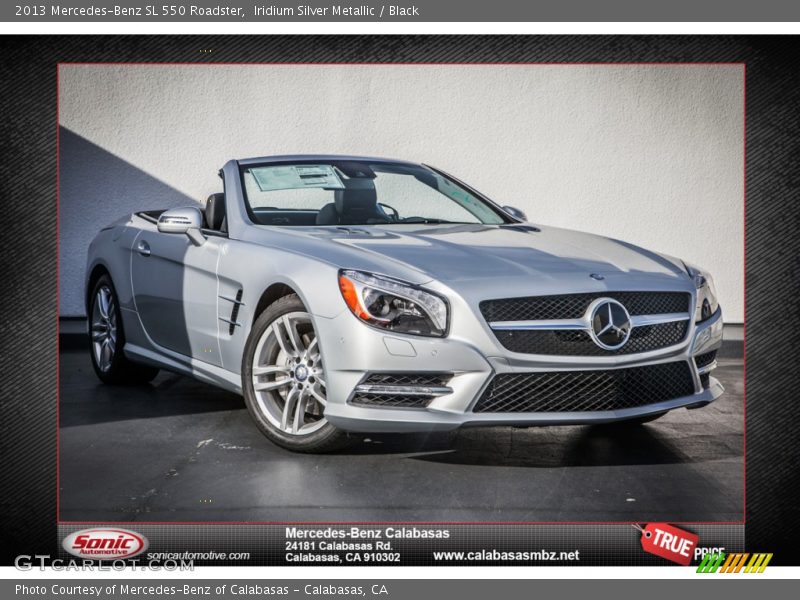 Iridium Silver Metallic / Black 2013 Mercedes-Benz SL 550 Roadster