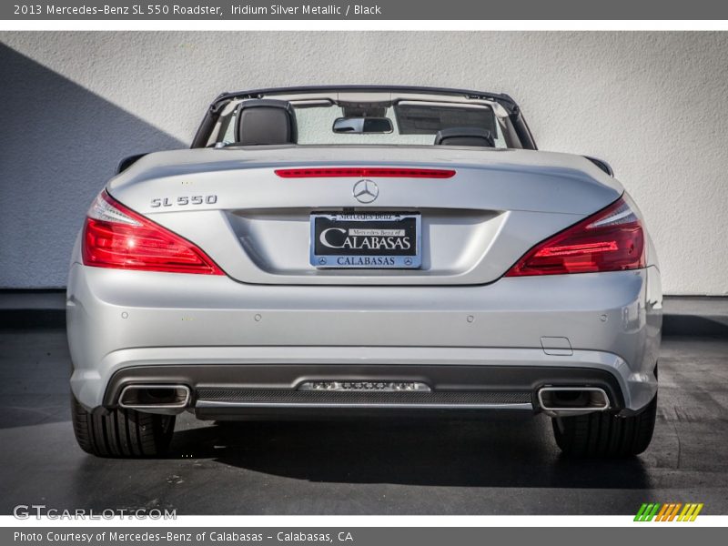 Iridium Silver Metallic / Black 2013 Mercedes-Benz SL 550 Roadster