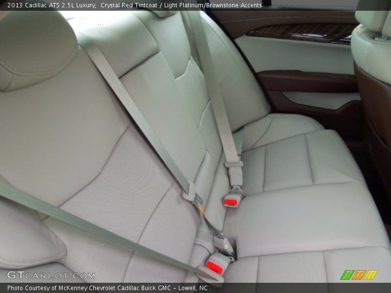 Crystal Red Tintcoat / Light Platinum/Brownstone Accents 2013 Cadillac ATS 2.5L Luxury