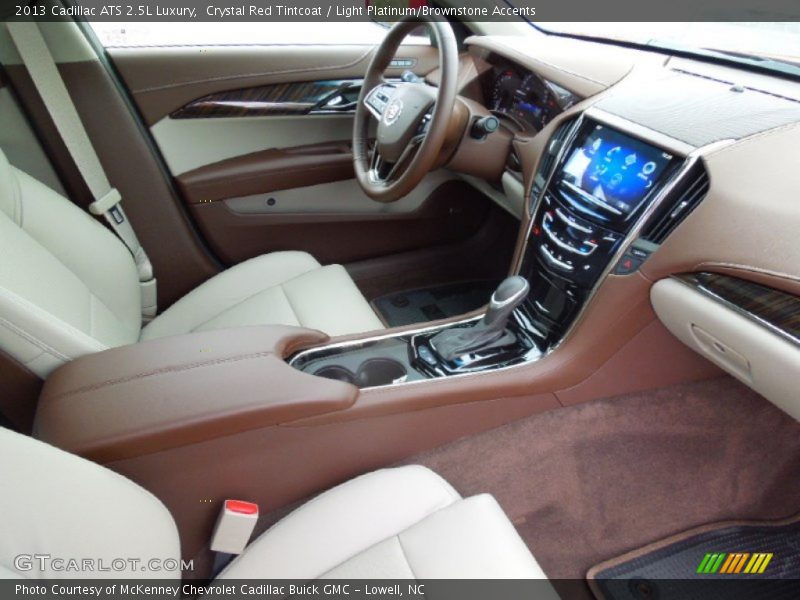  2013 ATS 2.5L Luxury Light Platinum/Brownstone Accents Interior