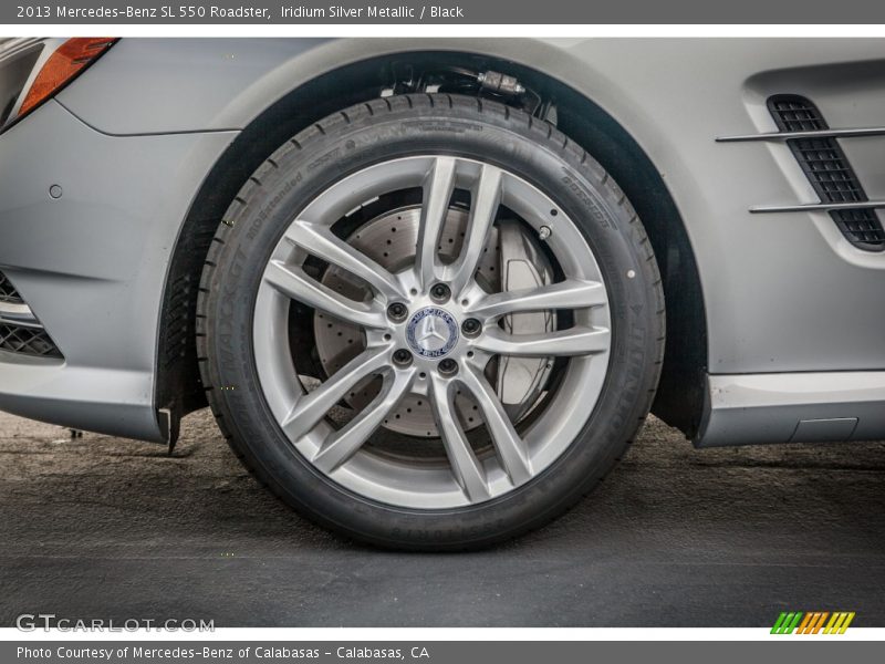 Iridium Silver Metallic / Black 2013 Mercedes-Benz SL 550 Roadster