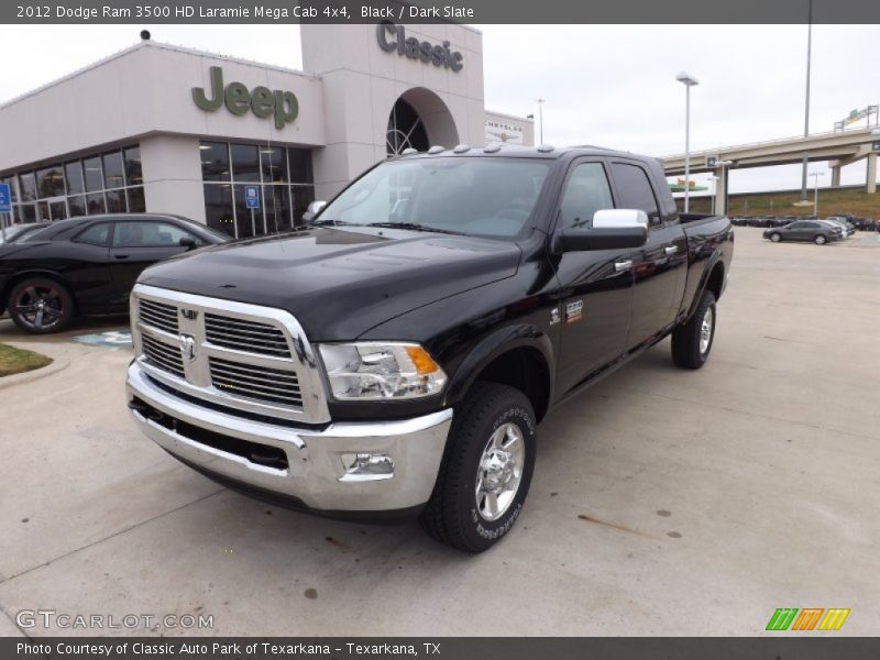 Black / Dark Slate 2012 Dodge Ram 3500 HD Laramie Mega Cab 4x4