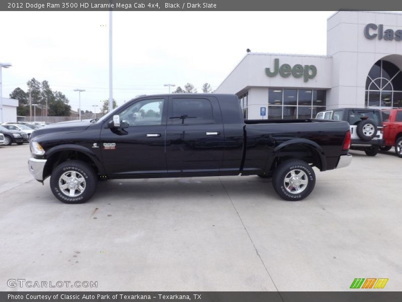 Black / Dark Slate 2012 Dodge Ram 3500 HD Laramie Mega Cab 4x4