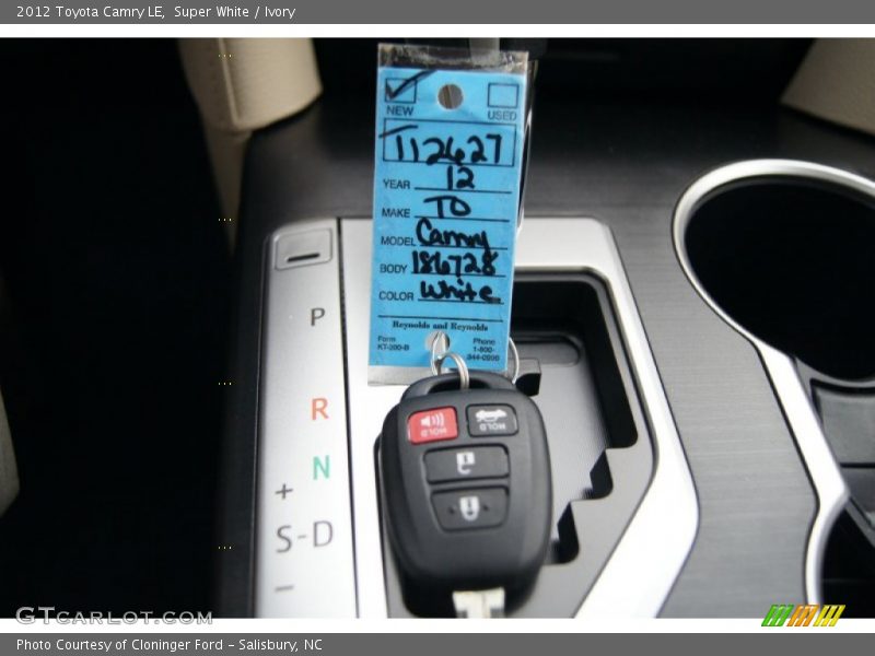 Super White / Ivory 2012 Toyota Camry LE