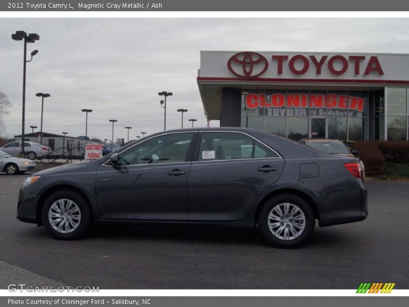 Magnetic Gray Metallic / Ash 2012 Toyota Camry L