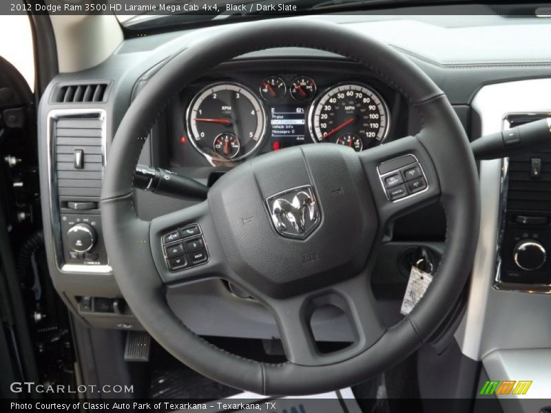 Black / Dark Slate 2012 Dodge Ram 3500 HD Laramie Mega Cab 4x4