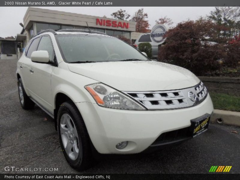 Glacier White Pearl / Cafe Latte 2003 Nissan Murano SL AWD