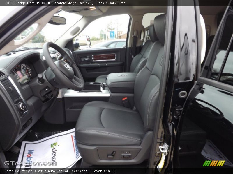 Black / Dark Slate 2012 Dodge Ram 3500 HD Laramie Mega Cab 4x4
