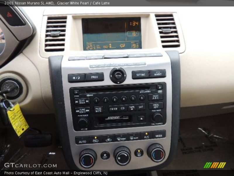 Glacier White Pearl / Cafe Latte 2003 Nissan Murano SL AWD