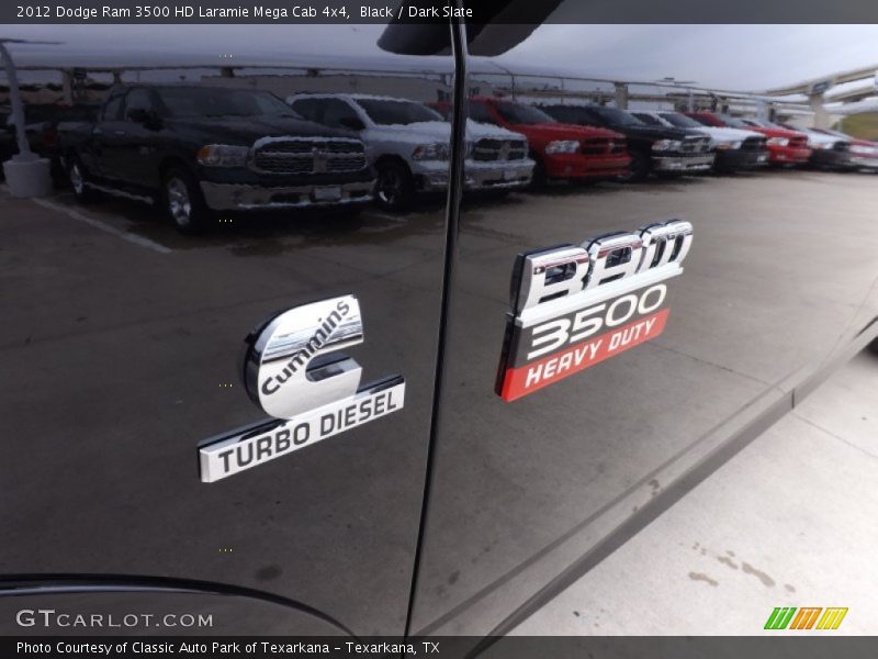 Black / Dark Slate 2012 Dodge Ram 3500 HD Laramie Mega Cab 4x4