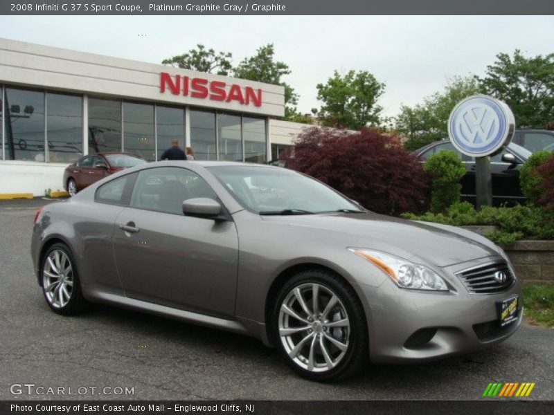 Platinum Graphite Gray / Graphite 2008 Infiniti G 37 S Sport Coupe